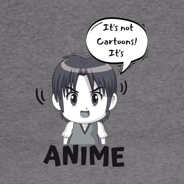 Animes Are Not Cartoons Manga Fan Otaku by Foxxy Merch